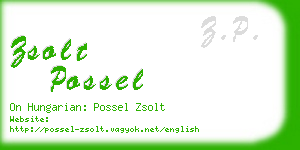 zsolt possel business card